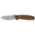Kershaw Broadside Fixed Blade Knife 3.5" Spear Point Tan