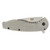 SOG Aegis FLK Pocket Knife 3.4" Drop Point 8Cr13MoV Stonewashed Blade Stainless Steel Handle Gray - Image 3