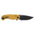 CRKT P.S.D. II (Particle. Seperation. Device.) Folding Knife 3.03" Drop Point AUS-10 Black EDP Blade G-10 Handle Tan - Image 2