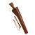 Hunter Trapper OWB Holster Ambidextrous Hunter Trapper Holster/Scabbard Winchester 1892 Mare Leg Leather Brown