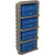 MTM Ammo Rack with 8-50 Round 9mm Luger/380 ACP Ammo Boxes Dark Earth/Clear Blue