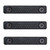 Slate Black Industries M-LOK Grip Panels 2-Slot Black 3-Pack