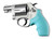Hogue Rubber Grip for S&W J Frame Round Butt Aqua