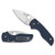 Spyderco Lil Native Pocket Knife 2.42" Drop Point CPM-SPY27 Satin Blade G-10 Handle Blue