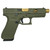 Glock G45 G5 9mm Luger Pistol 4.6" Threaded Barrel 17+1 Round OD Green Grip