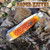 American Buffalo Knife & Tool Trapper Knife, 3.25" Carbon Steel Blade