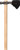 Cold Steel Pipe Hawk Tomahawk 3" 1055 Carbon Steel Blade 22" Overall Length American Hickory Handle Brown - Image 2