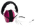 Pyramex Low Profile Combo Kit: Pink Ear Muffs (24dB) & Clear Shooting Glasses