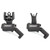 Troy Industries Offset Flip-Up Battle Sight Set M4-Style Front, Dioptic Rear AR-15 Aluminum Black
