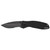 Kershaw Blur Glassbreaker Assisted Opening Pocket Knife 3.375" Partially Serrated Drop Point Sandvik 14C28N DLC Coat Blade Aluminum Handle Black