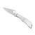 Spyderco HoneyBee Pocket Knife 1.625" Drop Point 3Cr13 Satin Blade Stainless Steel Handle Gray