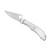 Spyderco HoneyBee Pocket Knife 1.625" Drop Point 3Cr13 Satin Blade Stainless Steel Handle Gray