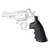 Hogue Monogrip Grips S&W N-Frame Square Butt Rubber Black