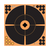 Ez-Aim 15376 Splash Reactive Paper Target 12 Inch Black Orange 12 Pack