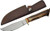DEER ANTLER HANDLE SS BLADESZCO STEEL STAG 5" STAG HUNTER