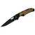 Rock Ridge Outdoors ABKT Elite Mark II Lockback Folding Knife 2.5 Inch Drop Point Blade Tan