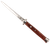 Steel River Knives CIRWD Spartan 6 Inch Italian Dagger Polished Blade 7 Inch Red Wood Handle Side Open