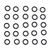 Challis 1911 Grip Screw O-Ring (24 Pack)