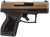 Taurus GX4 9mm Luger Pistol 3.06" Barrel 11+1 Round Satin Black DLC Steel Barrel Midnight Bronze Cerakote Slide Black Stainless Steel Frame Black Polymer Grips