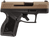 Taurus GX4 9mm Luger Pistol 3.06" Barrel 11+1 Round Satin Black DLC Steel Barrel Midnight Bronze Cerakote Slide Black Stainless Steel Frame Black Polymer Grips