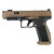 Canik TTI Combat 9mm Luger Pistol 4.6" Barrel 18+1 Round Burnt Bronze Cerakote Slide Bronze/Black Grip Black Frame - Image 1