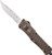 Cobratec Knives CTK1 OTF Knife 3" Tanto Serrated Blade Desert Sand