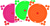 Pro-Shot Products 8B-FL-6Combo 8 Inch Splatter Shot Orange Pink Green 6 Pack