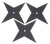 Cold Steel Sure Strike Throwing Star 3PK 5.75"
