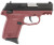SCCY CPX-1 9mm Luger Pistol 3.1" Barrel 10+1 Round Black Slide Crimson Frame (Includes Manual Safety)