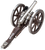 Traditions Mini Napoleon III Black Powder Cannon 50 Caliber Nickel Plated Barrel Hardwood Carriage