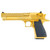 Magnum Research Desert Eagle Mark XIX 44 Remington Magnum Pistol 6" Barrel 8+1 Round Gold Slide Black Grip Gold Frame