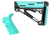 Hogue 13455 OverMolded 2-Piece Kit AR-15/M16 Aqua