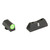XS Sight Systems DXT2 Pro Sight Set for Glock 17, 19, 22-24, 26, 27, 31-36, 38, 45, 49  Big Dot Tritium Front, Low-profile V Tritium Rear Green - Image 2