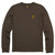 Browning Men's Merino Wool Crew Neck Shirt Brown Small