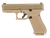 Glock 19x Gen 5 9mm Luger Pistol 4.02" Barrel 10+1 Round Coyote Brown