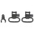 Grovtec Barrel Band Swivel Set .420-.470" Black