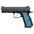 CZ Shadow 2 9mm Luger Pistol 4.89" Barrel 17+1 Round Matte Black Slide Blue Grip Matte Black Frame