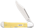 Case Mini CopperLock Pocket Knife 2.72" Clip Point Carbon Steel Mirror Polished Blade Synthetic Handle Yellow