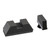 Ams Bowfishing 2L Optic Compatible Serrated Sight Set for Glock