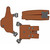Galco Classic Lite 2.0 Shoulder Holster Right Hand Glock 17 Leather Natural