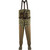 LaCrosse Men's Alpha Agility Zip Front 1600 Gram Insulated Breathable Boot Foot Chest Waders Mossy Oak Bottomland Regular 13