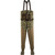 LaCrosse Men's Alpha Agility Zip Front 1600 Gram Insulated Breathable Boot Foot Chest Waders Mossy Oak Bottomland Regular 13
