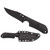 Spyderco Street Beat LW Fixed Blade Knife Plain Edge Black