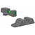 Trijicon DI Night Sight Set Glock Standard Frame Green Fiber Front Green Tritium Rear