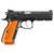 CZ Shadow 2 Optics Ready 9mm Luger Pistol 4.89" Barrel 17+1-Round Black Slide Orange Grip Black Frame