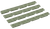 Ergo Grips Modular Wedgelok Rail Covers 6.25 Inch OD Green 4-Pack