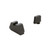 Ameriglo Optic Compatible 4XL Tall Sight Set for Glock MOS Black Serrated .385" Front, Black .480" Rear