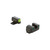 Ameriglo Trooper Handgun Sight Set for Sig Sauer #6 Front #8 Rear Green Tritium