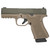 Black Rain Ordnance Frontline 9mm Luger Pistol 4" Barrel 15+1 Round Flat Dark Earth/Olive Drab Green