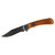 Remington Backwoods 3.5 Inch Folding Knife Clip Point Blade Brown Handle
